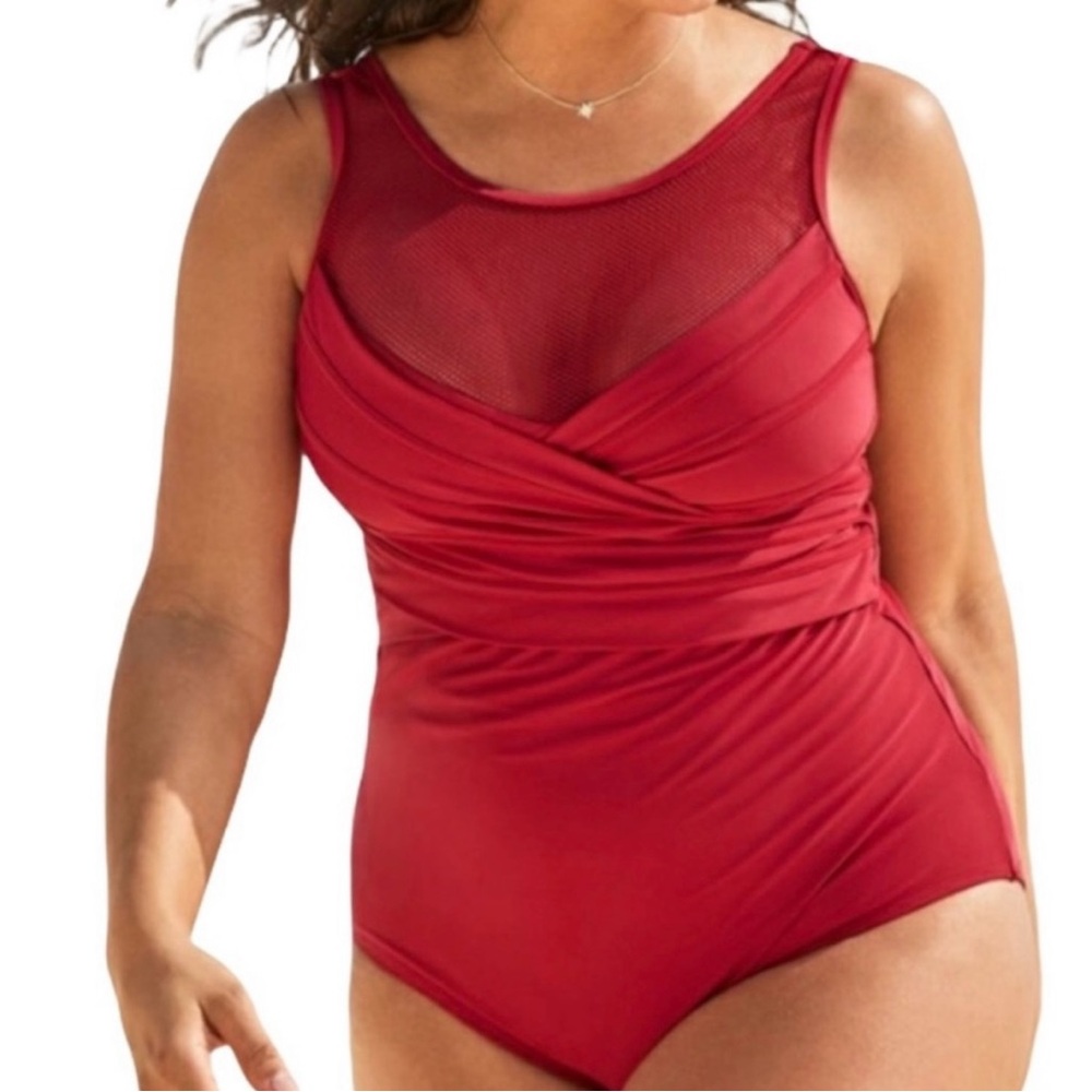 RED Adore Me Vernice One Piece Swimsuit 3XL